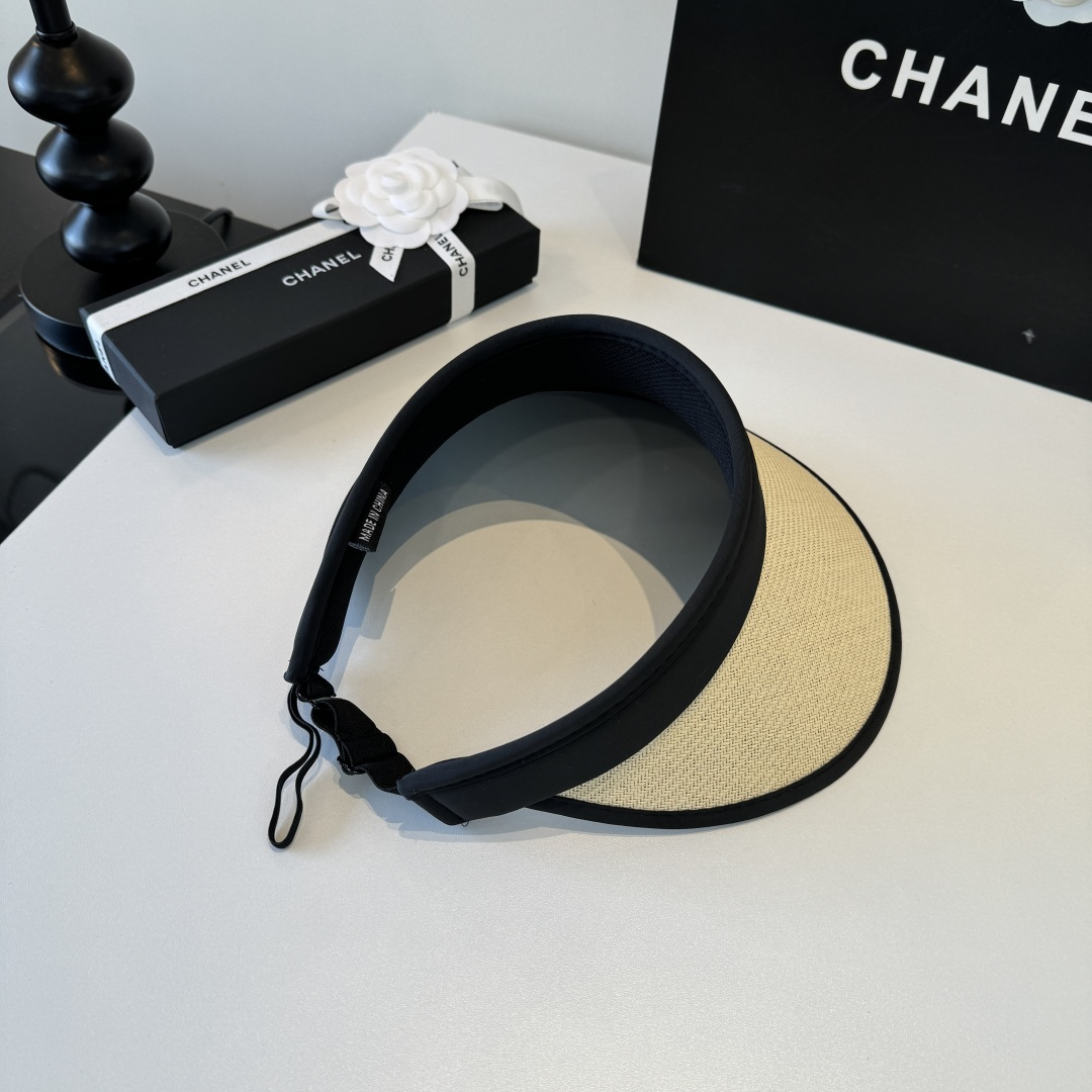 Chanel Chanel香奈儿空顶遮阳帽，发箍，可折叠