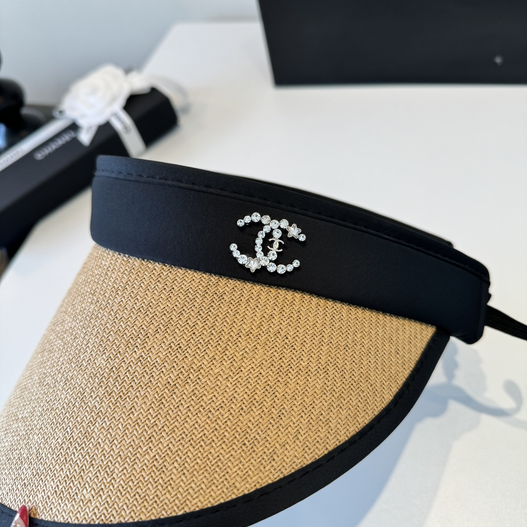 Chanel Chanel香奈儿空顶遮阳帽，发箍，可折叠
