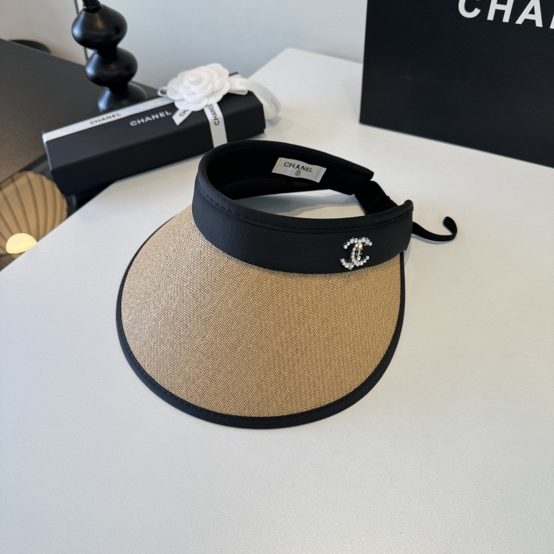 Chanel Chanel香奈儿空顶遮阳帽，发箍，可折叠
