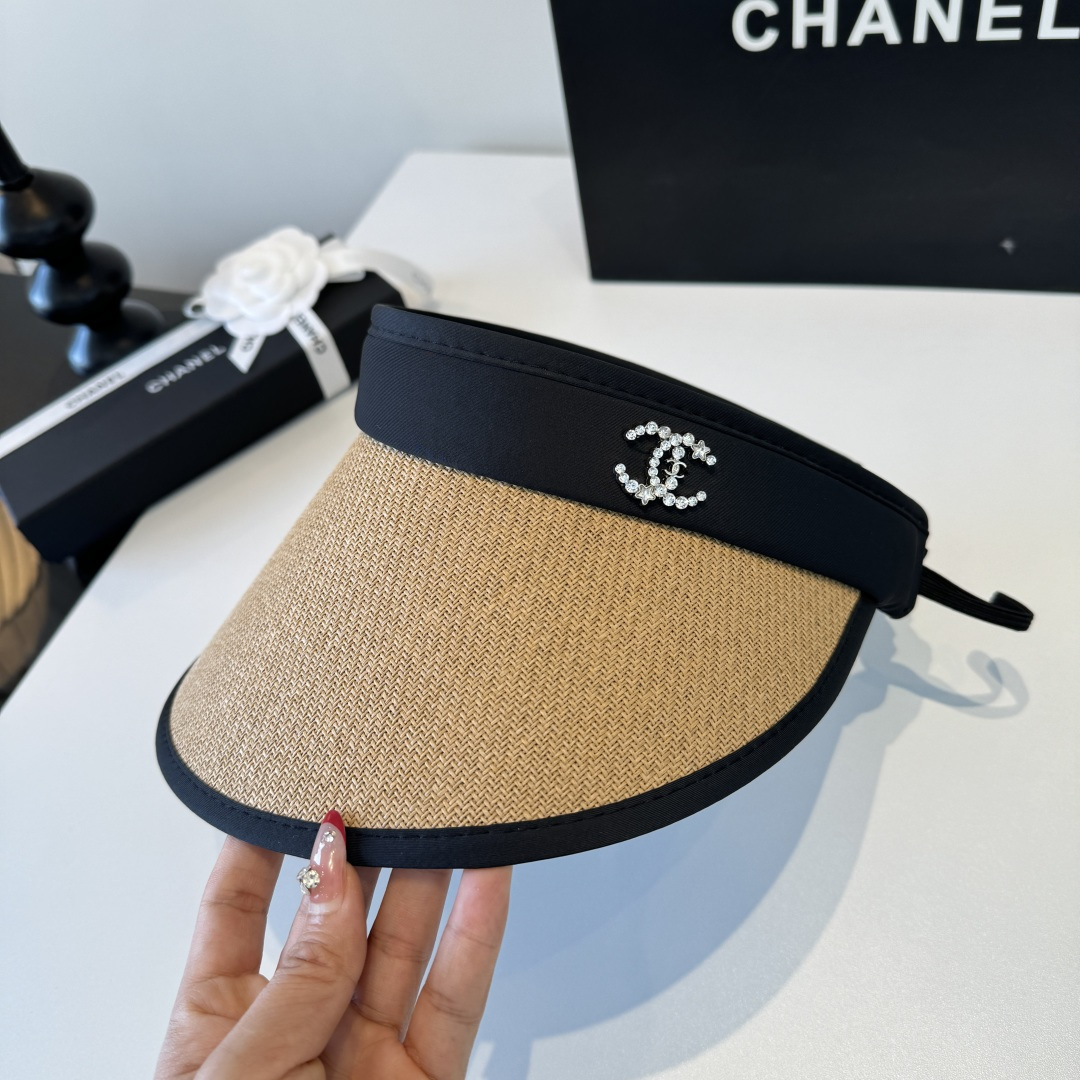 Chanel Chanel香奈儿空顶遮阳帽，发箍，可折叠