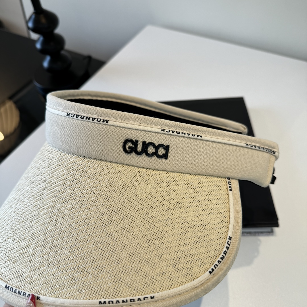 Gucci Gucci古奇 空顶遮阳帽，发箍，可折叠