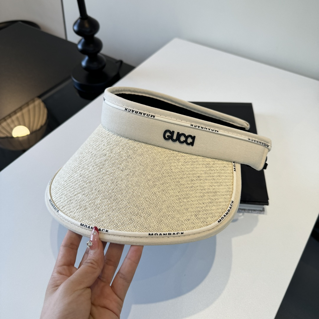 Gucci Gucci古奇 空顶遮阳帽，发箍，可折叠
