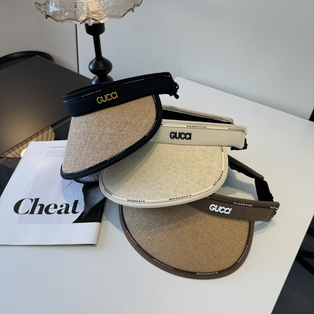 Gucci Gucci古奇 空顶遮阳帽，发箍，可折叠