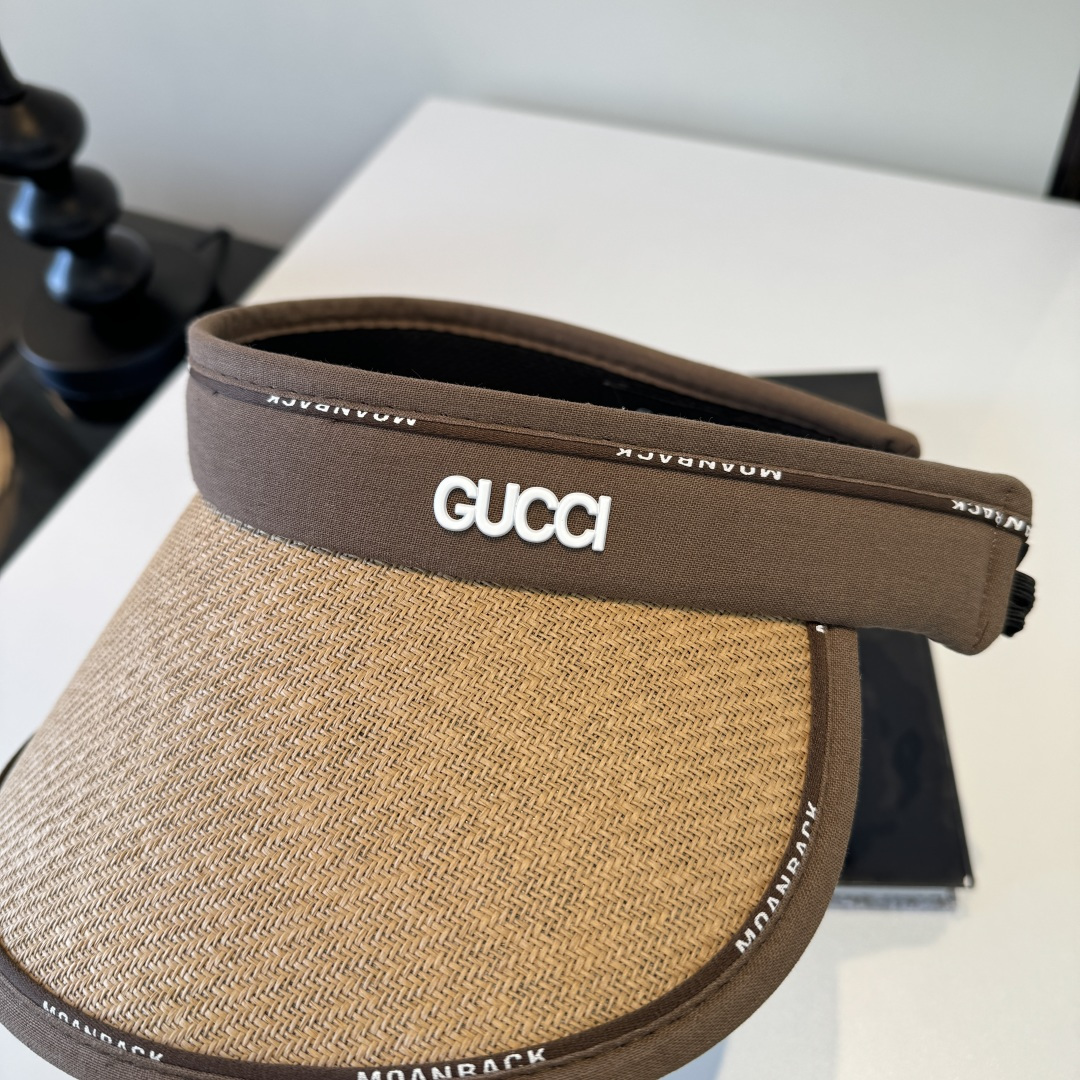 Gucci Gucci古奇 空顶遮阳帽，发箍，可折叠