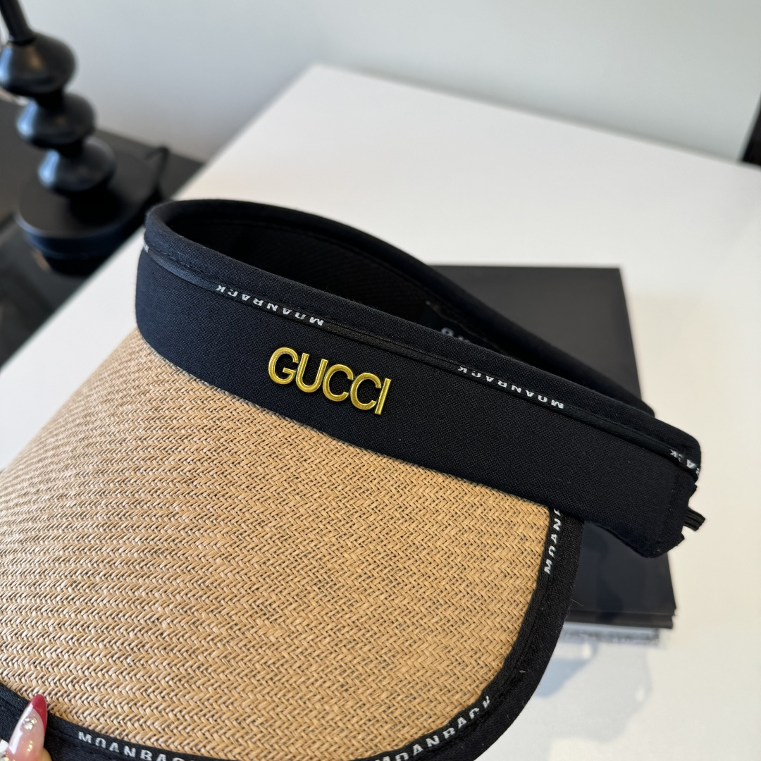 Gucci Gucci古奇 空顶遮阳帽，发箍，可折叠