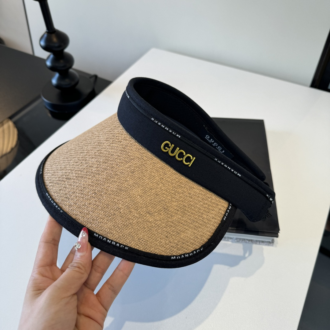 Gucci Gucci古奇 空顶遮阳帽，发箍，可折叠
