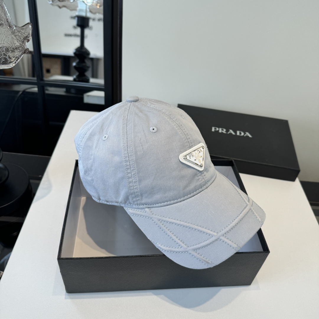 Prada 普拉达PRADA新款鸭舌帽，男女通用