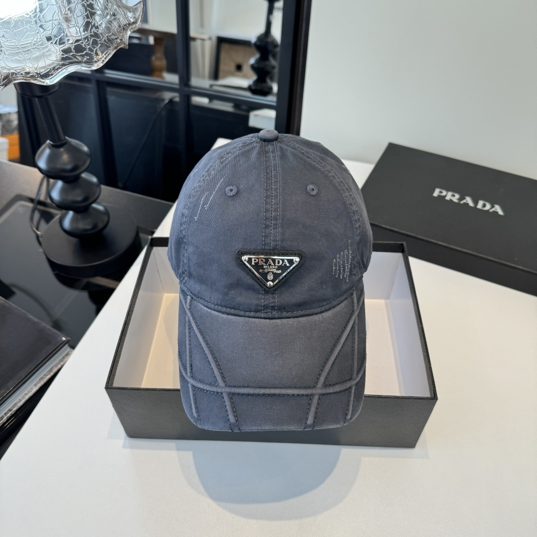 Prada 普拉达PRADA新款鸭舌帽，男女通用