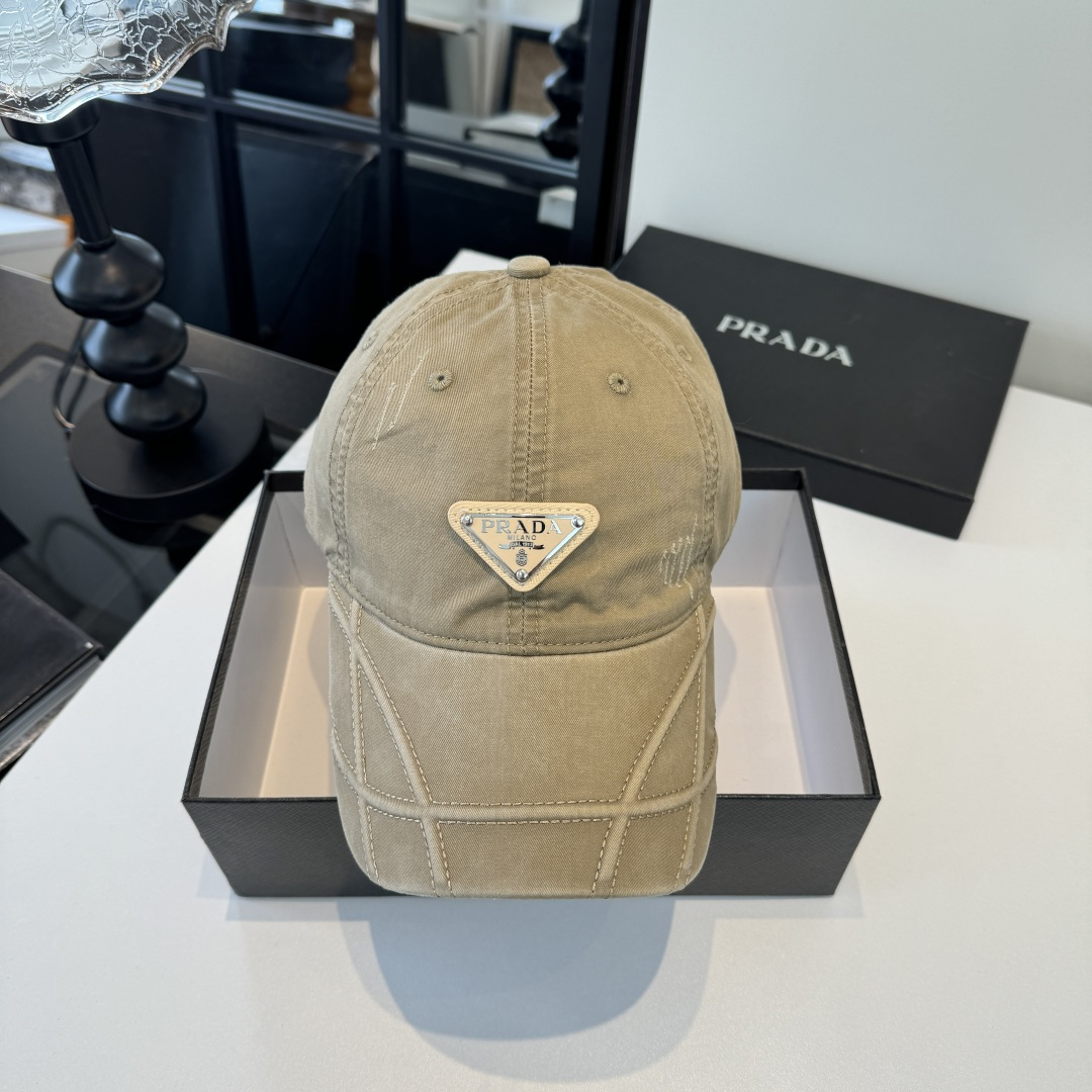 Prada 普拉达PRADA新款鸭舌帽，男女通用