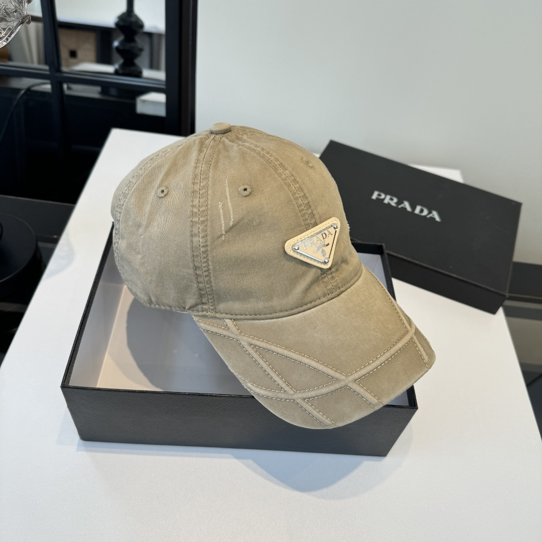 Prada 普拉达PRADA新款鸭舌帽，男女通用
