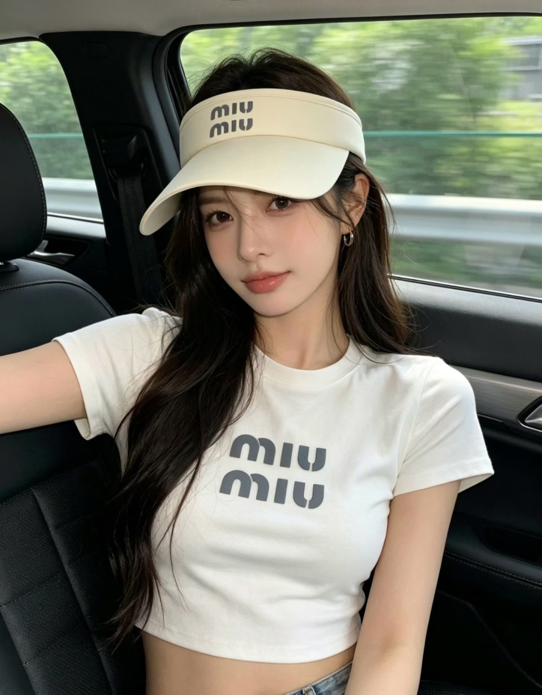 Miu Miu miumiu缪缪遮阳帽