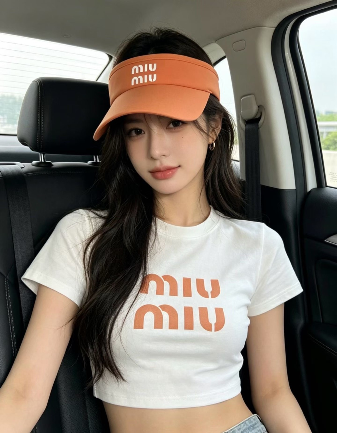 Miu Miu miumiu缪缪遮阳帽