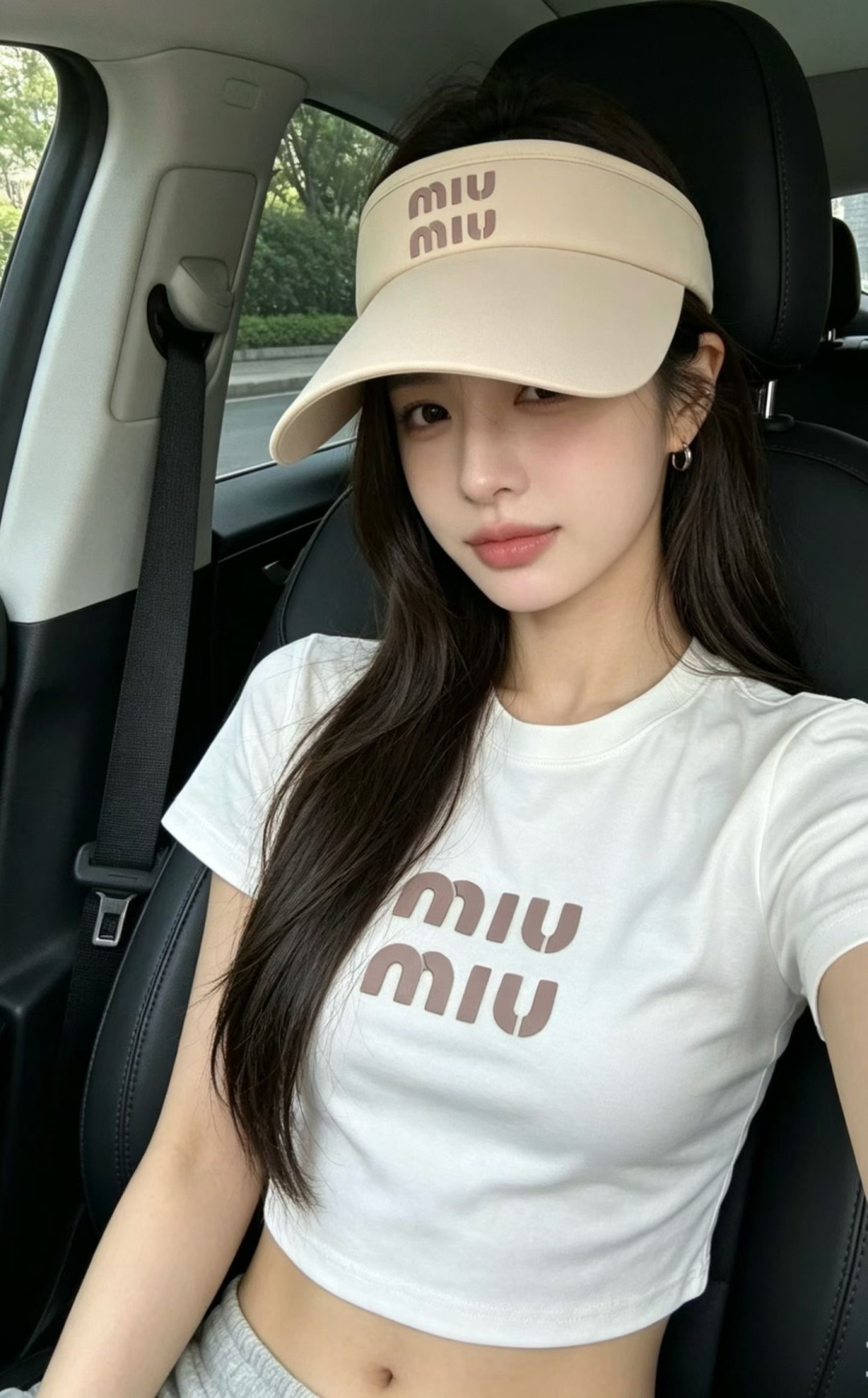 Miu Miu miumiu缪缪遮阳帽