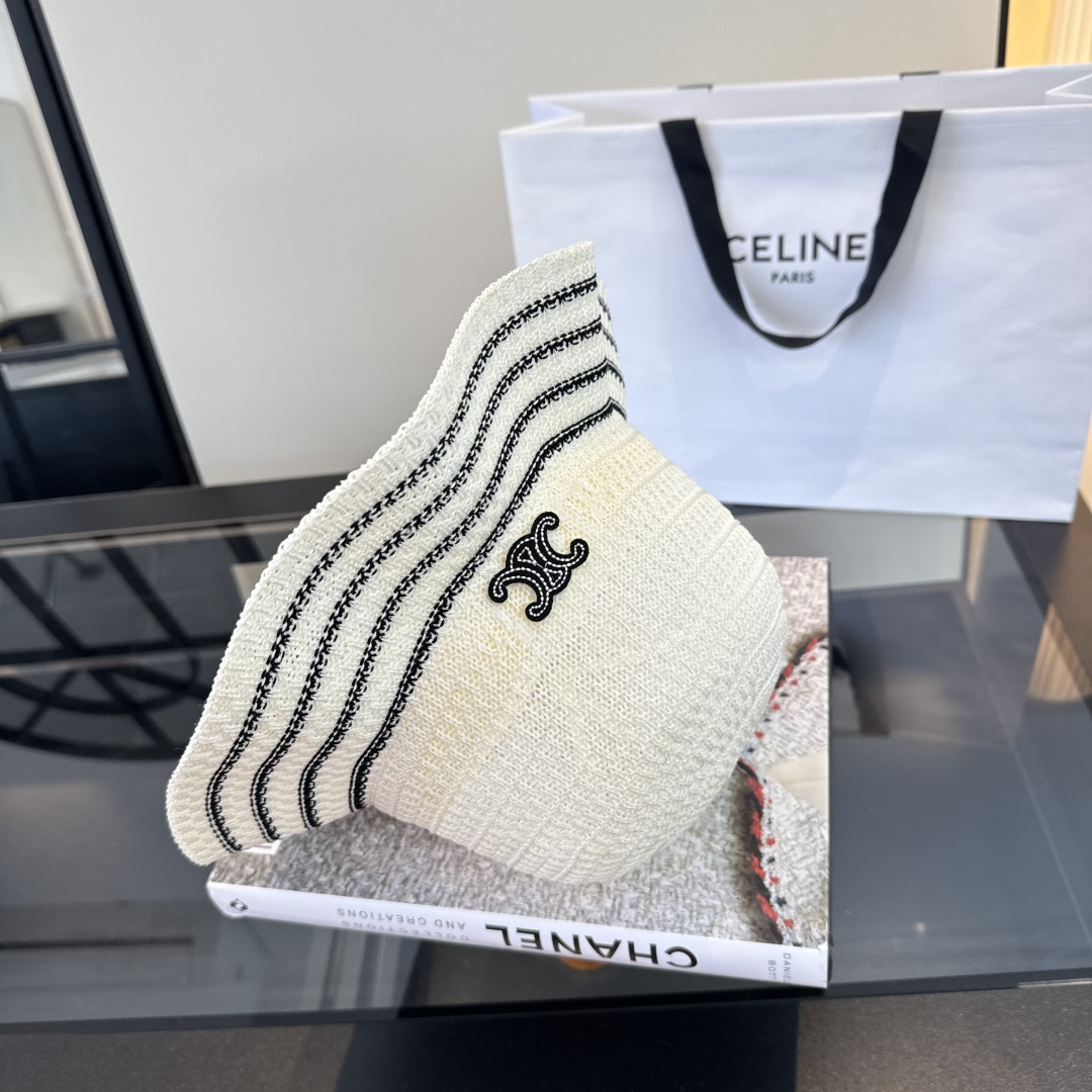 P Celine赛琳波浪边渔夫帽