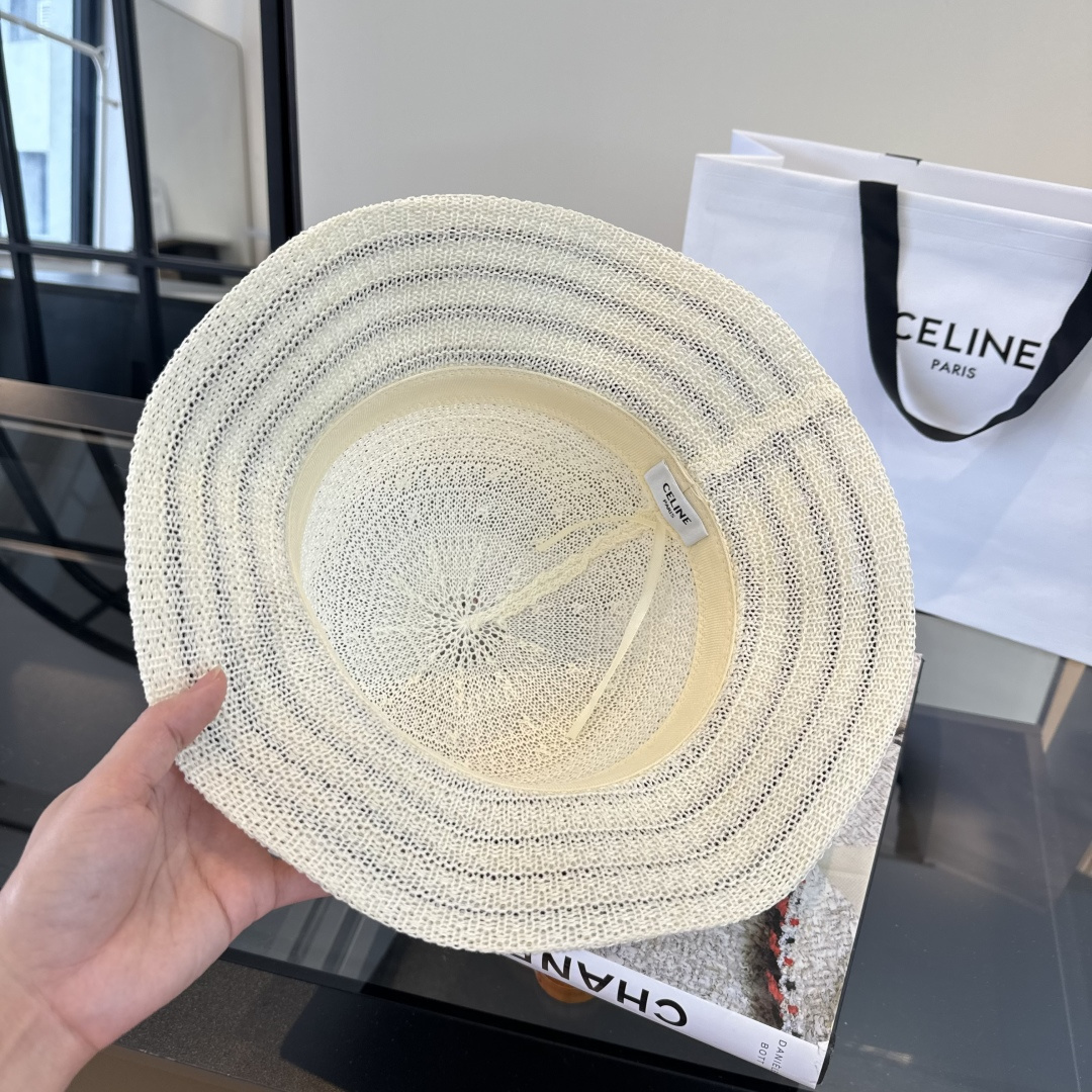 P Celine赛琳波浪边渔夫帽