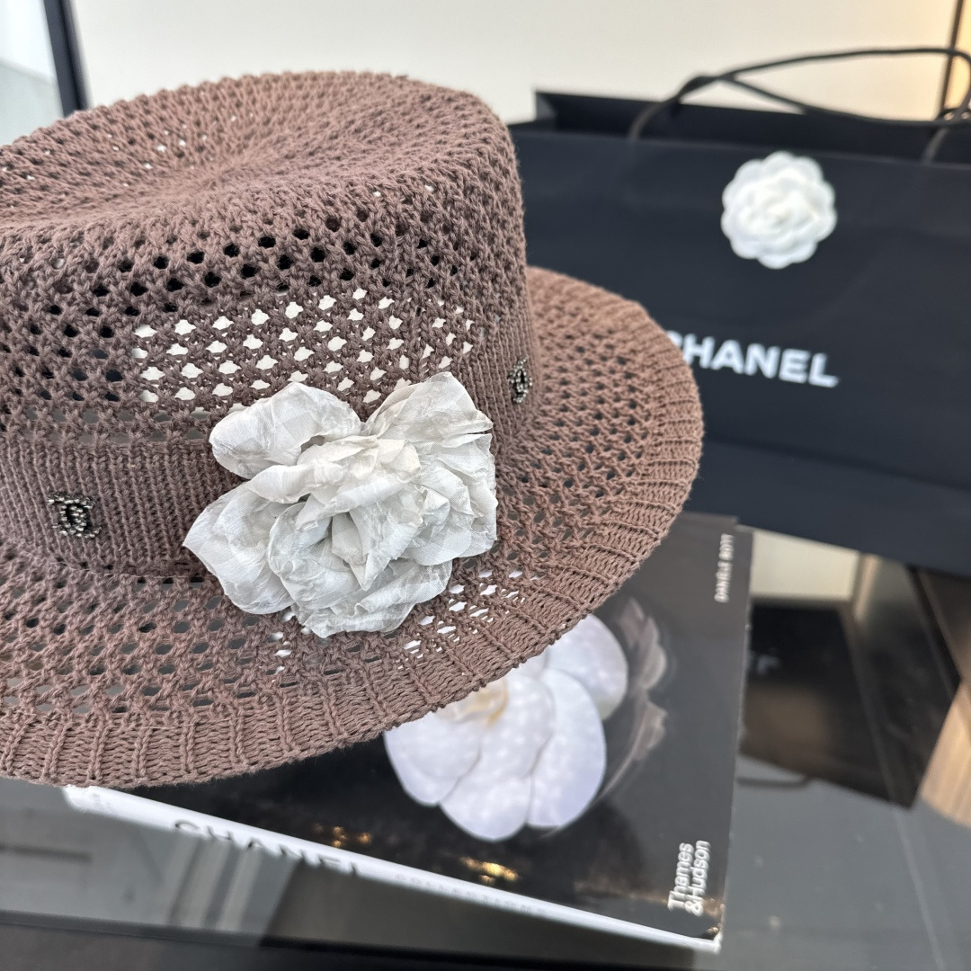 Chanel Chanel香奈儿针织礼帽，头围57cm
