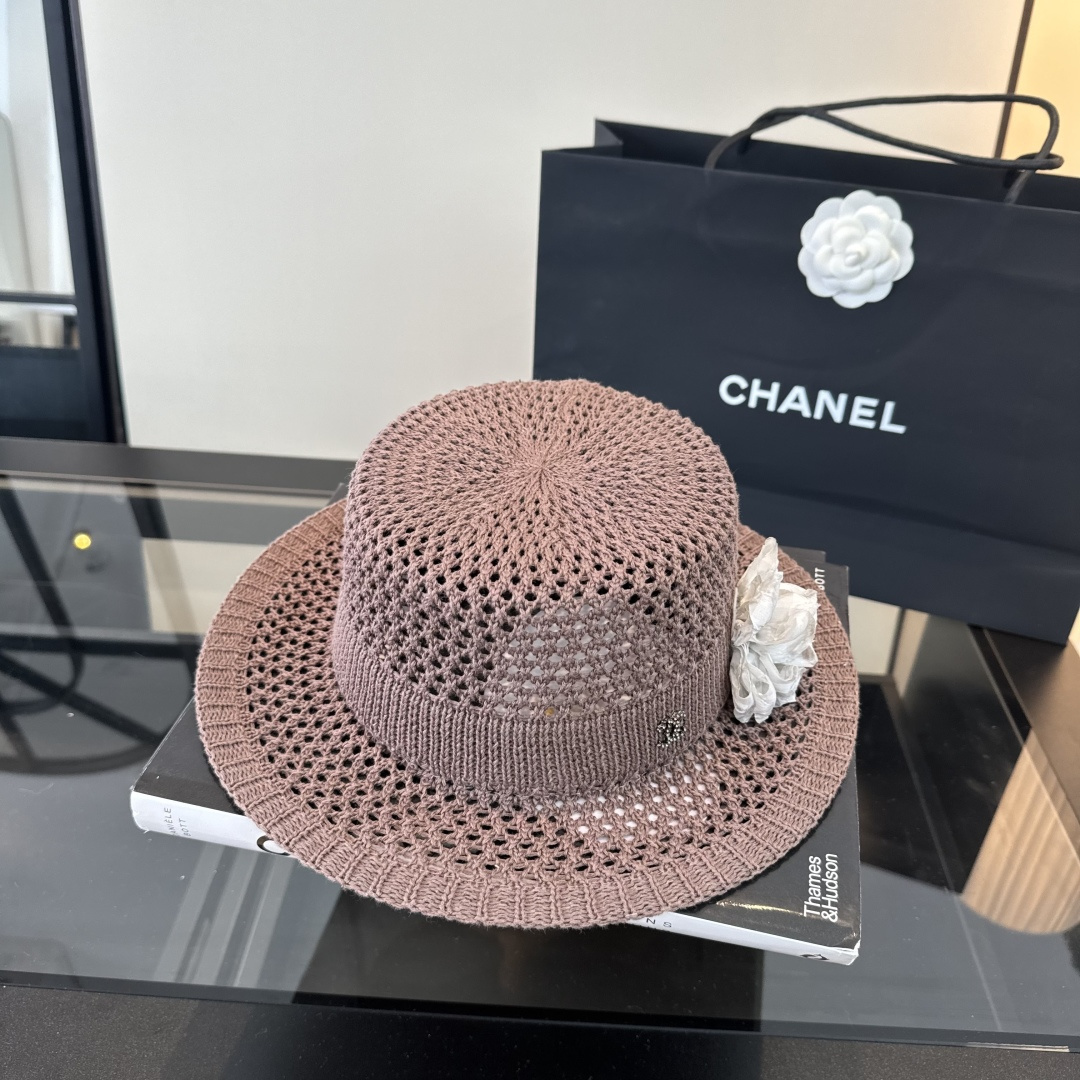 Chanel Chanel香奈儿针织礼帽，头围57cm