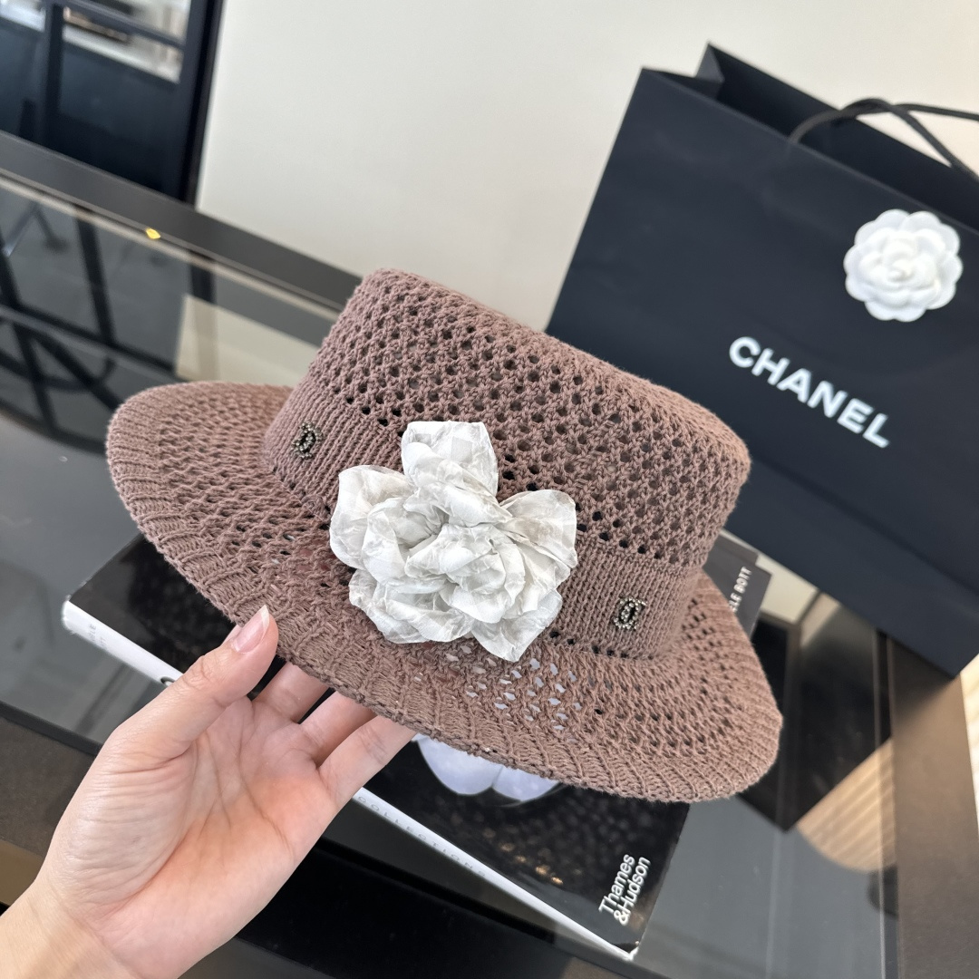 Chanel Chanel香奈儿针织礼帽，头围57cm