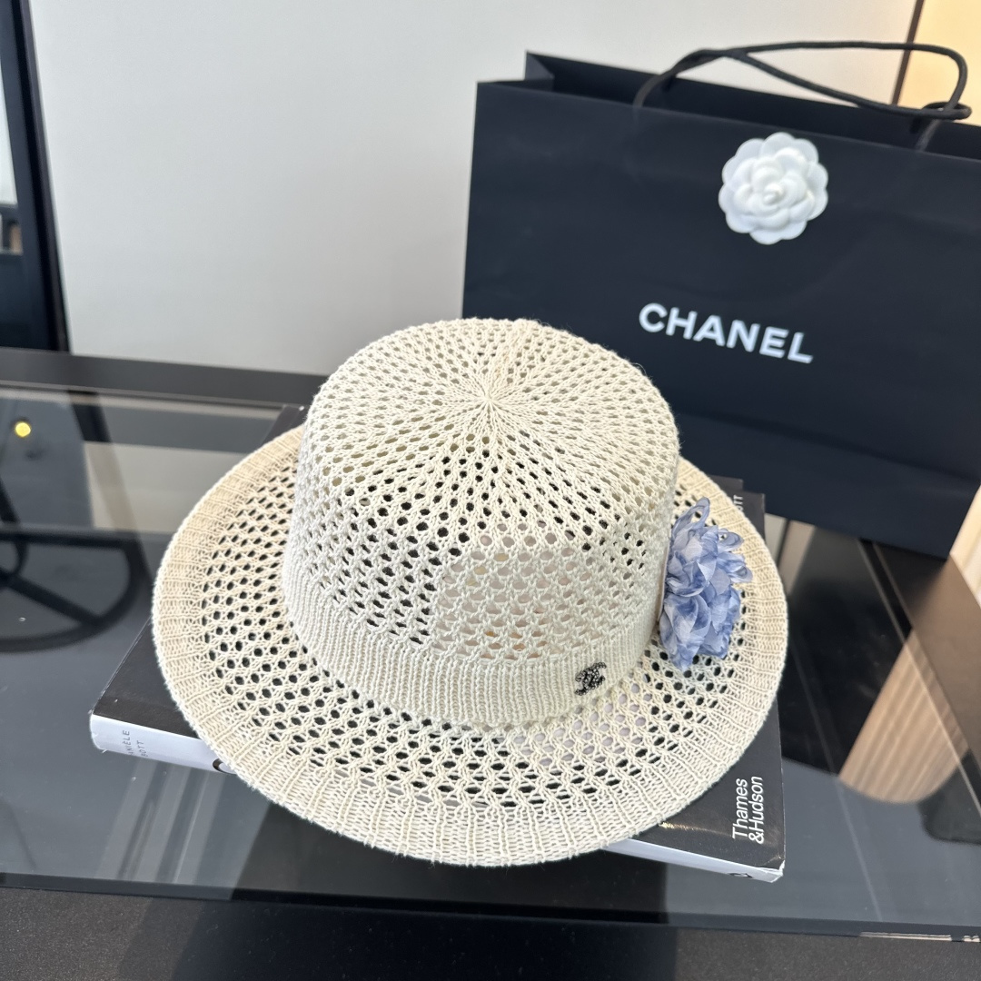 Chanel Chanel香奈儿针织礼帽，头围57cm