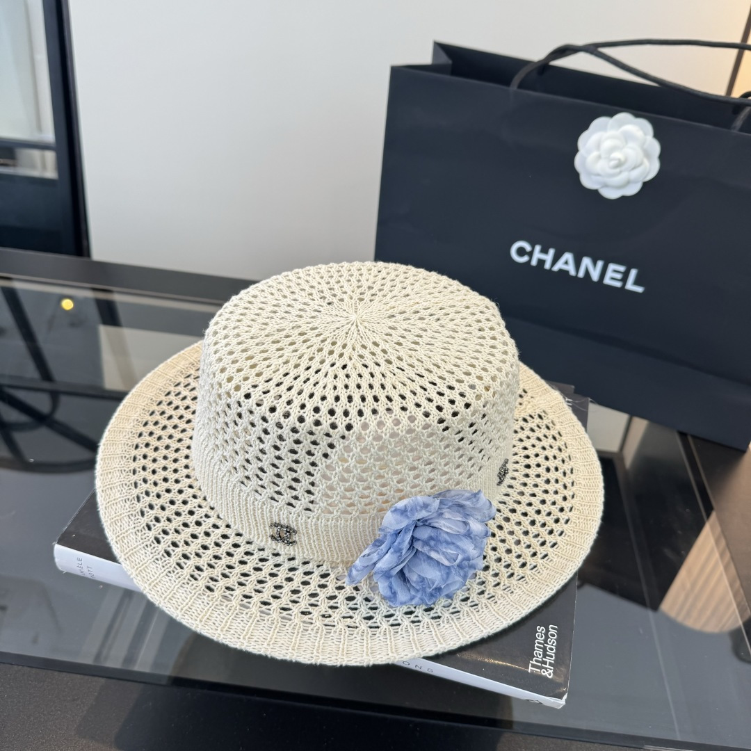 Chanel Chanel香奈儿针织礼帽，头围57cm
