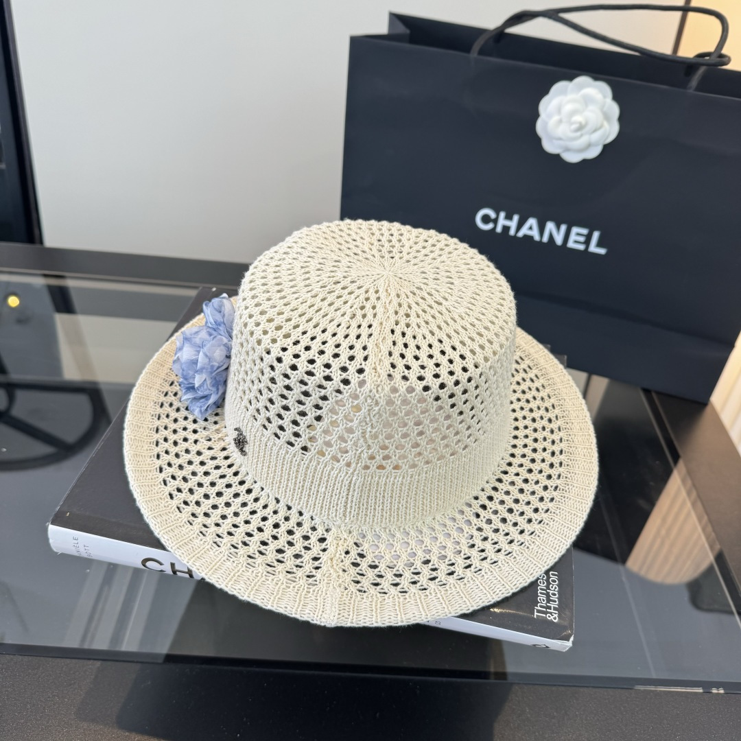 Chanel Chanel香奈儿针织礼帽，头围57cm