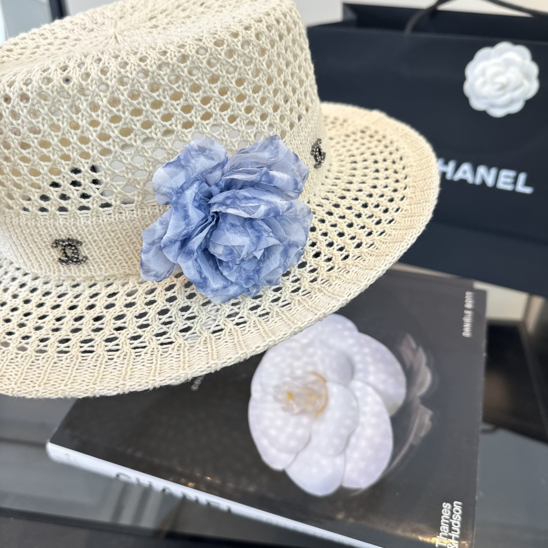 Chanel Chanel香奈儿针织礼帽，头围57cm