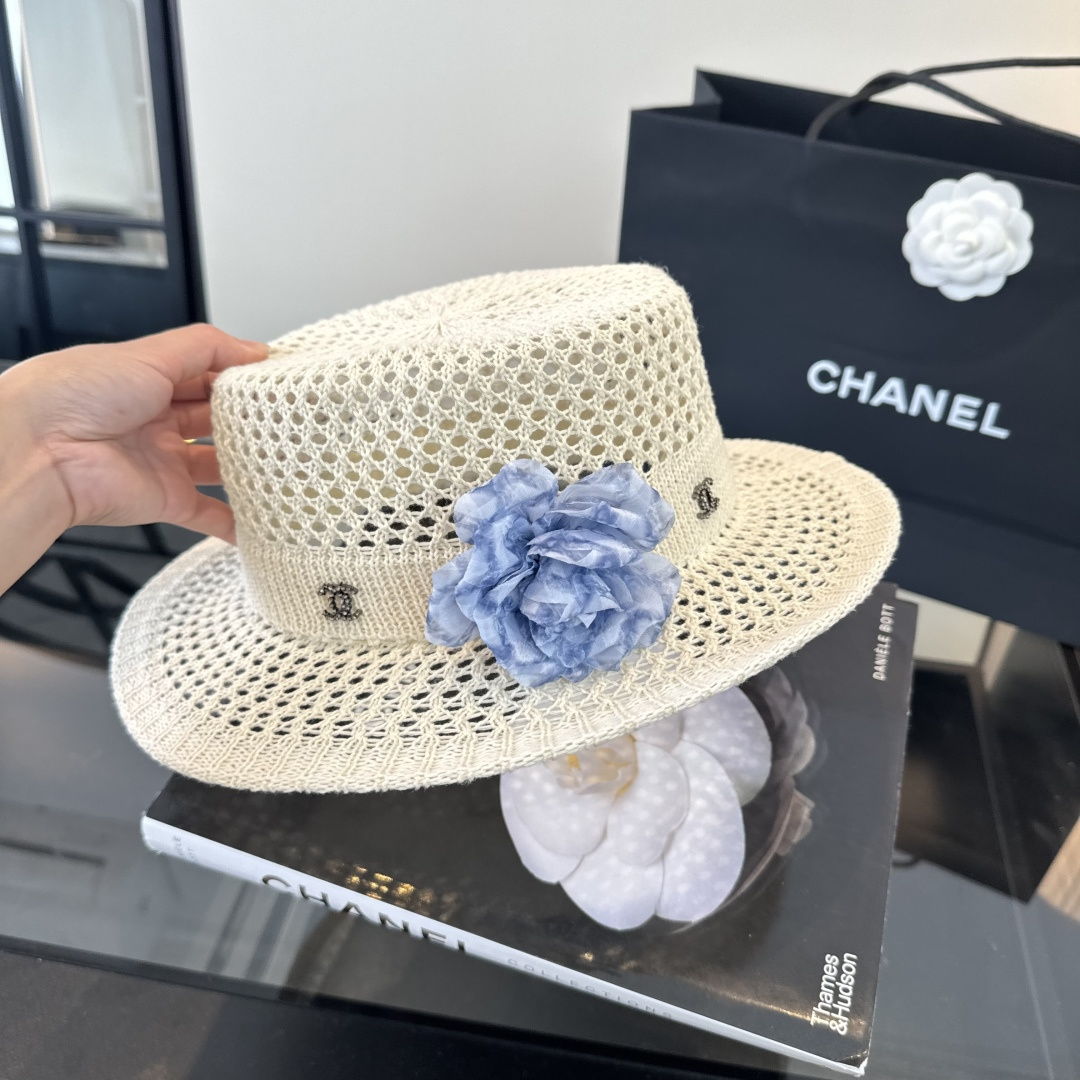 Chanel Chanel香奈儿针织礼帽，头围57cm