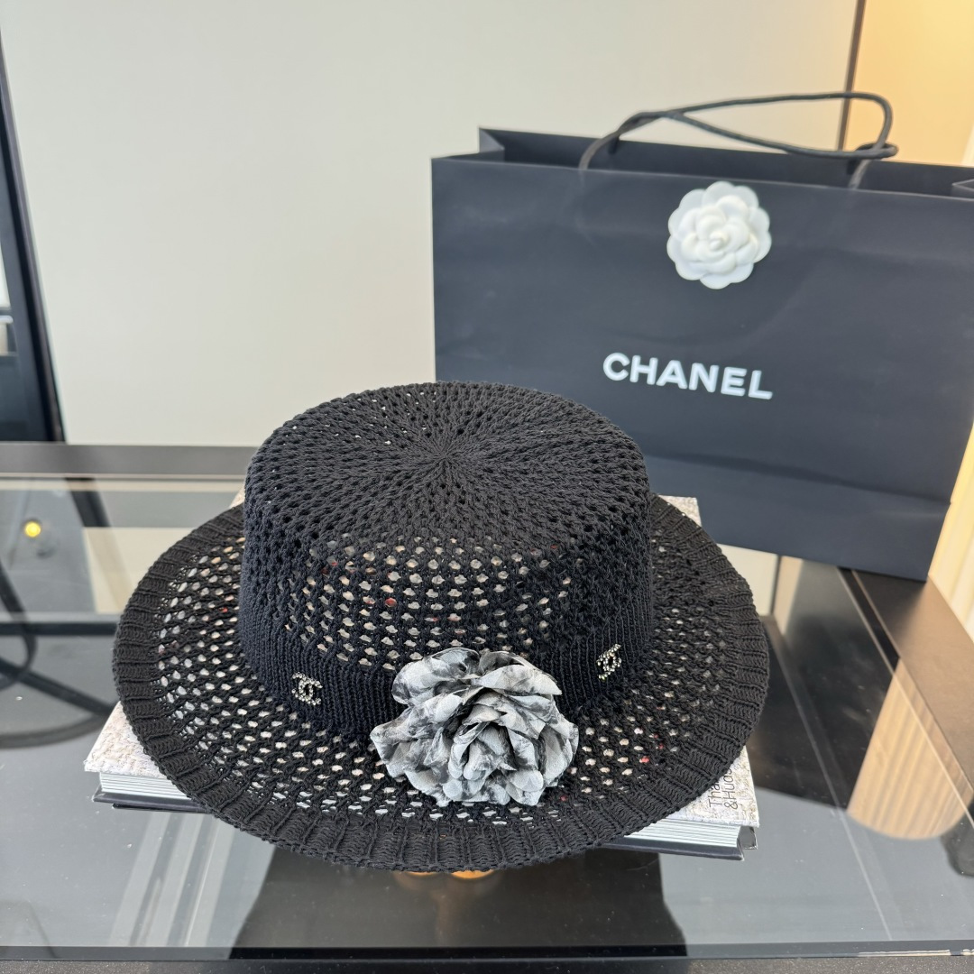 Chanel Chanel香奈儿针织礼帽，头围57cm