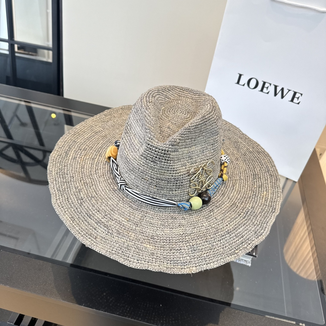 Loewe ＬＯＥＷＥ罗意威新款拉菲草礼帽，头围57cm