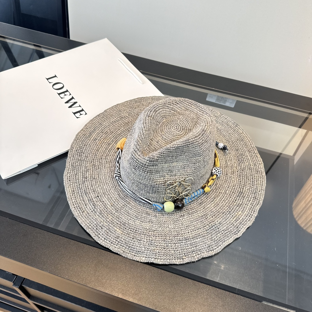 Loewe ＬＯＥＷＥ罗意威新款拉菲草礼帽，头围57cm