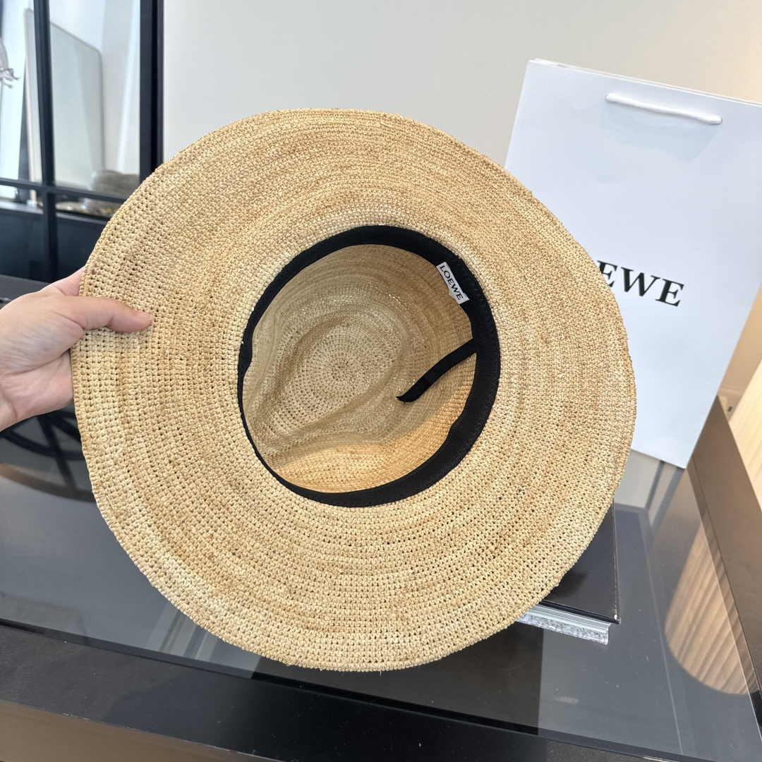 Loewe ＬＯＥＷＥ罗意威新款拉菲草礼帽，头围57cm