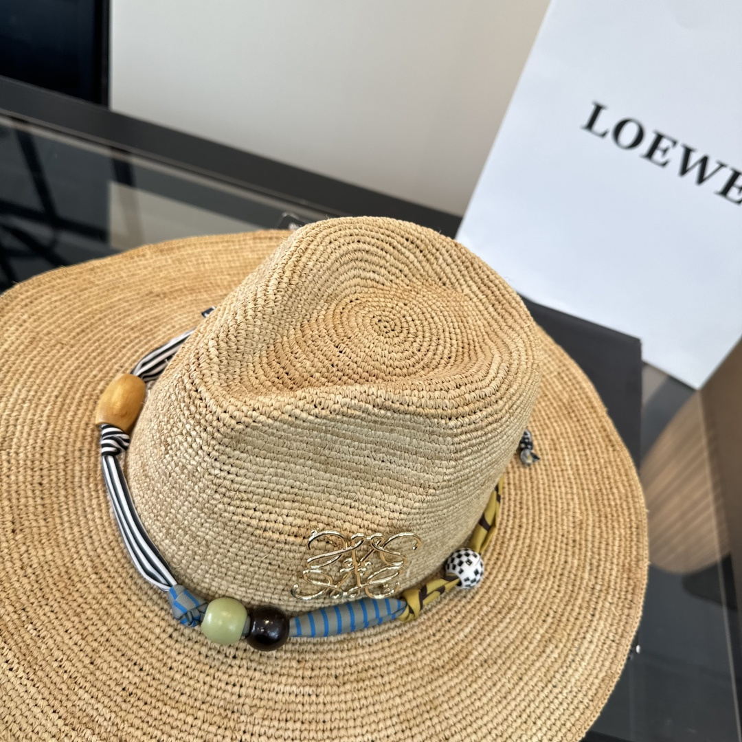 Loewe ＬＯＥＷＥ罗意威新款拉菲草礼帽，头围57cm