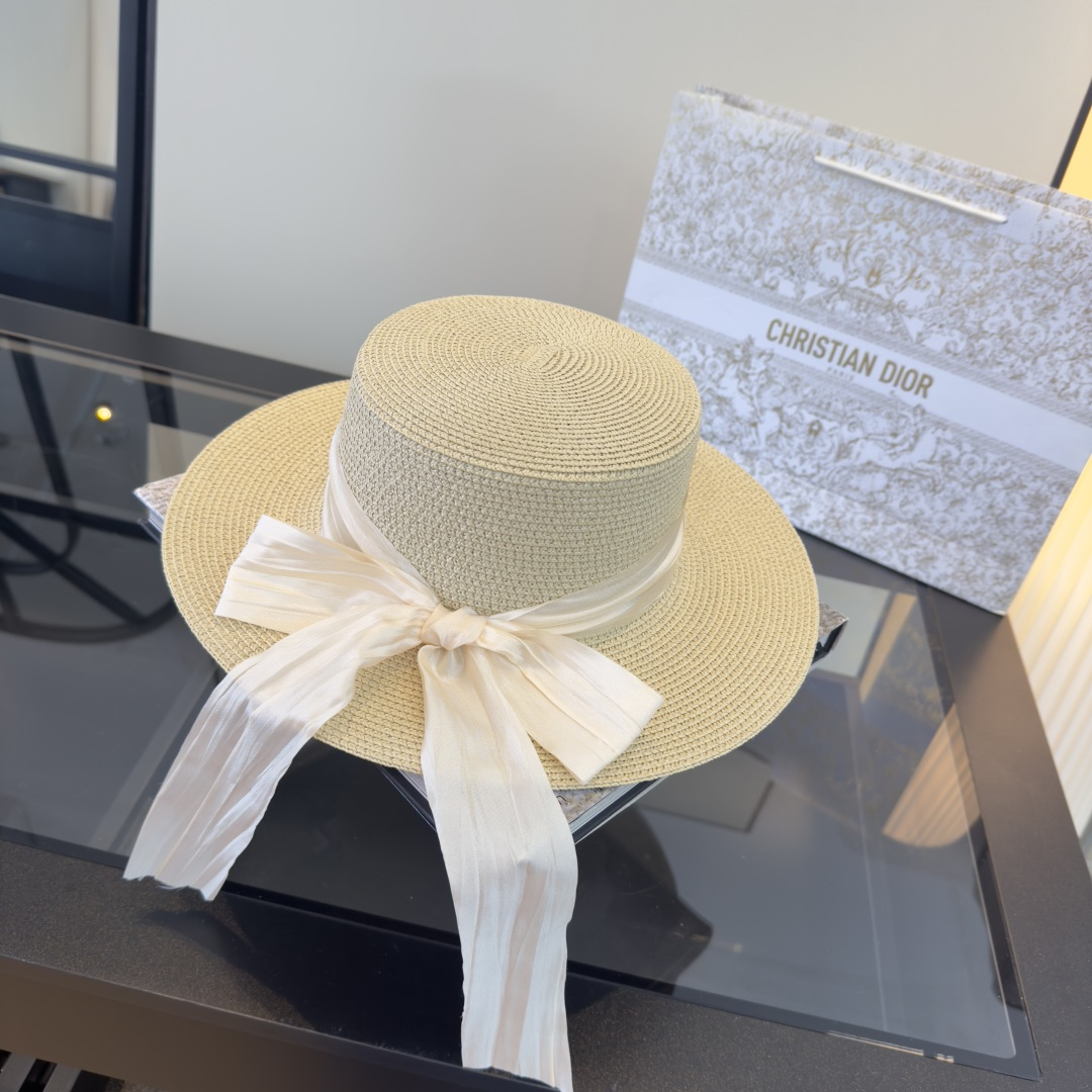 Dior Dior迪奥平顶礼帽，头围57cm