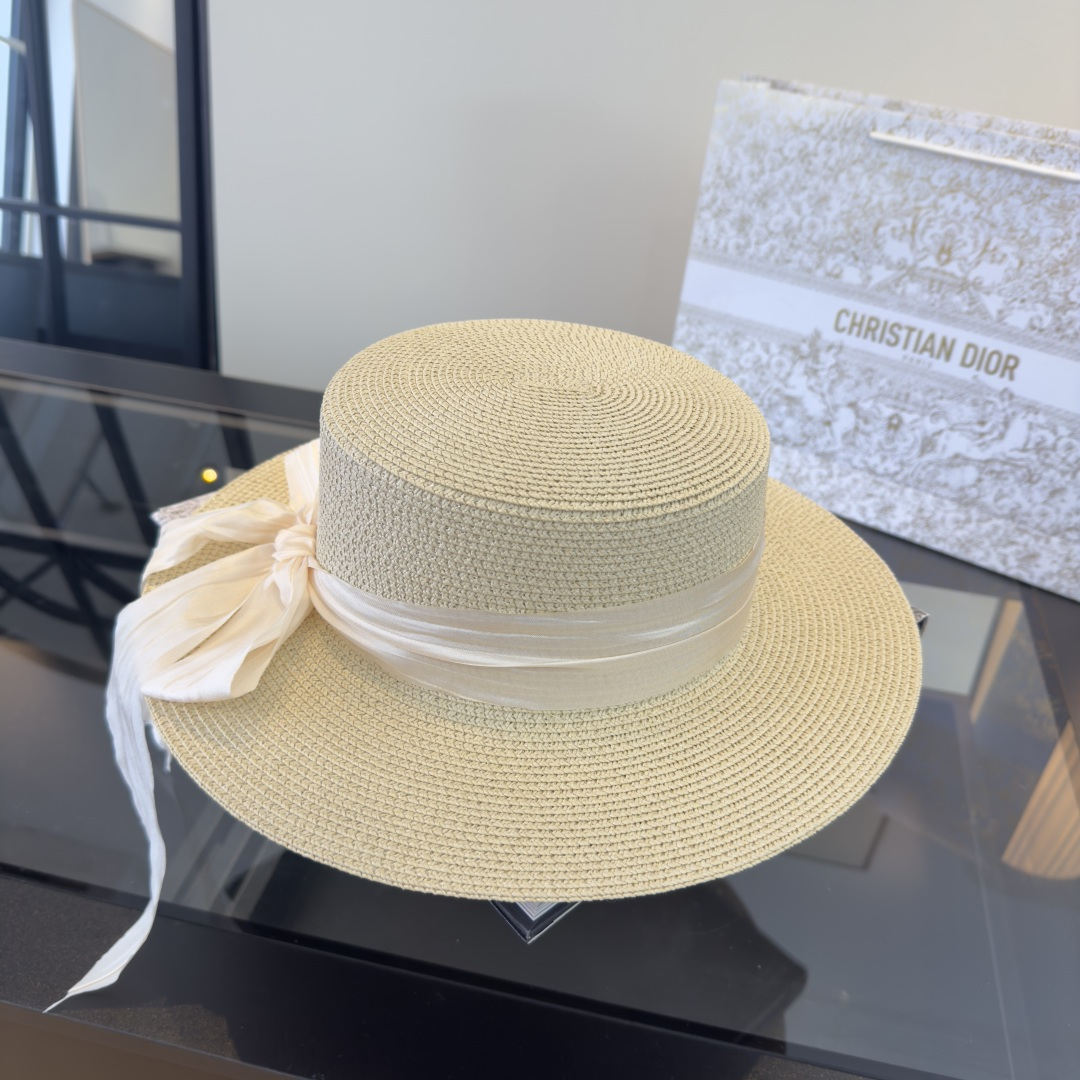Dior Dior迪奥平顶礼帽，头围57cm