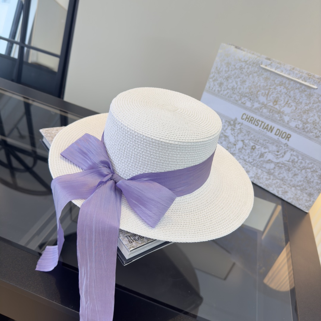 Dior Dior迪奥平顶礼帽，头围57cm