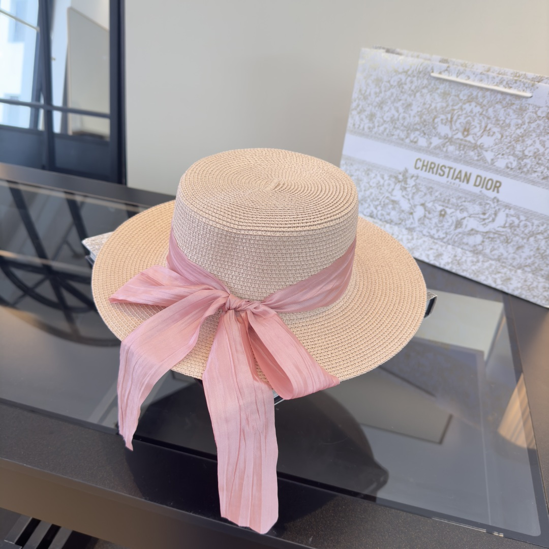 Dior Dior迪奥平顶礼帽，头围57cm