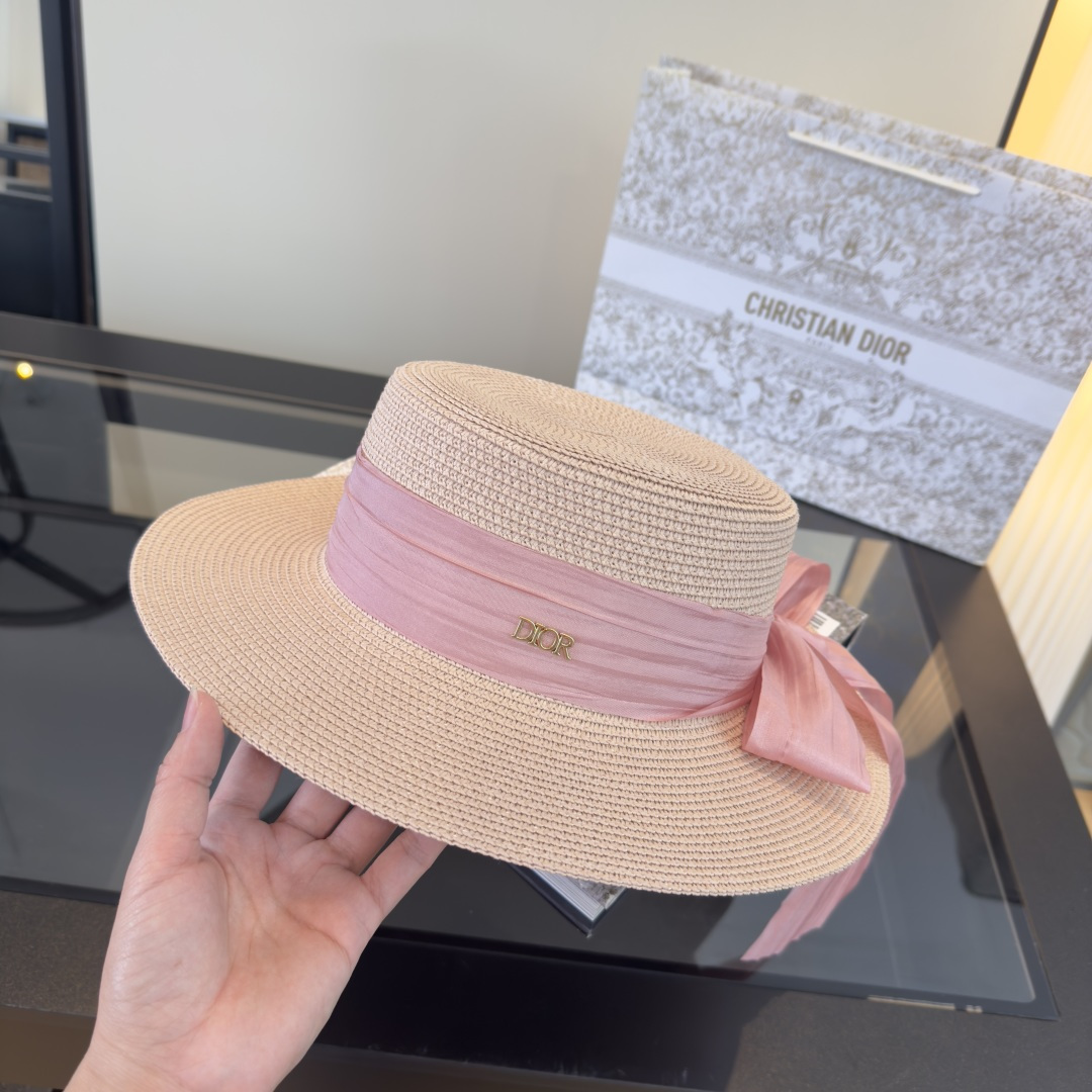 Dior Dior迪奥平顶礼帽，头围57cm