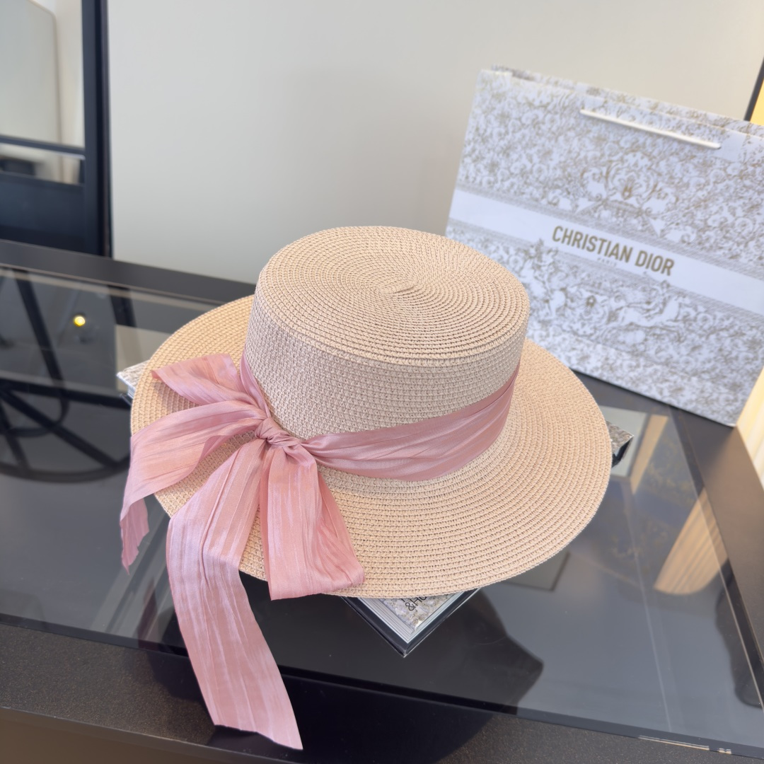 Dior Dior迪奥平顶礼帽，头围57cm