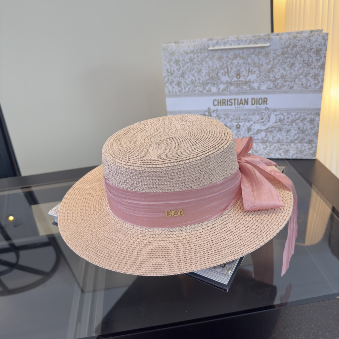 Dior Dior迪奥平顶礼帽，头围57cm