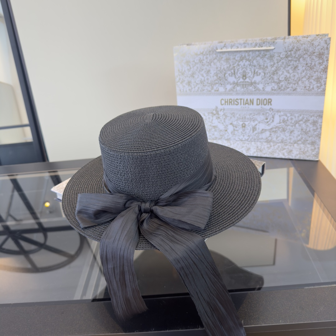 Dior Dior迪奥平顶礼帽，头围57cm