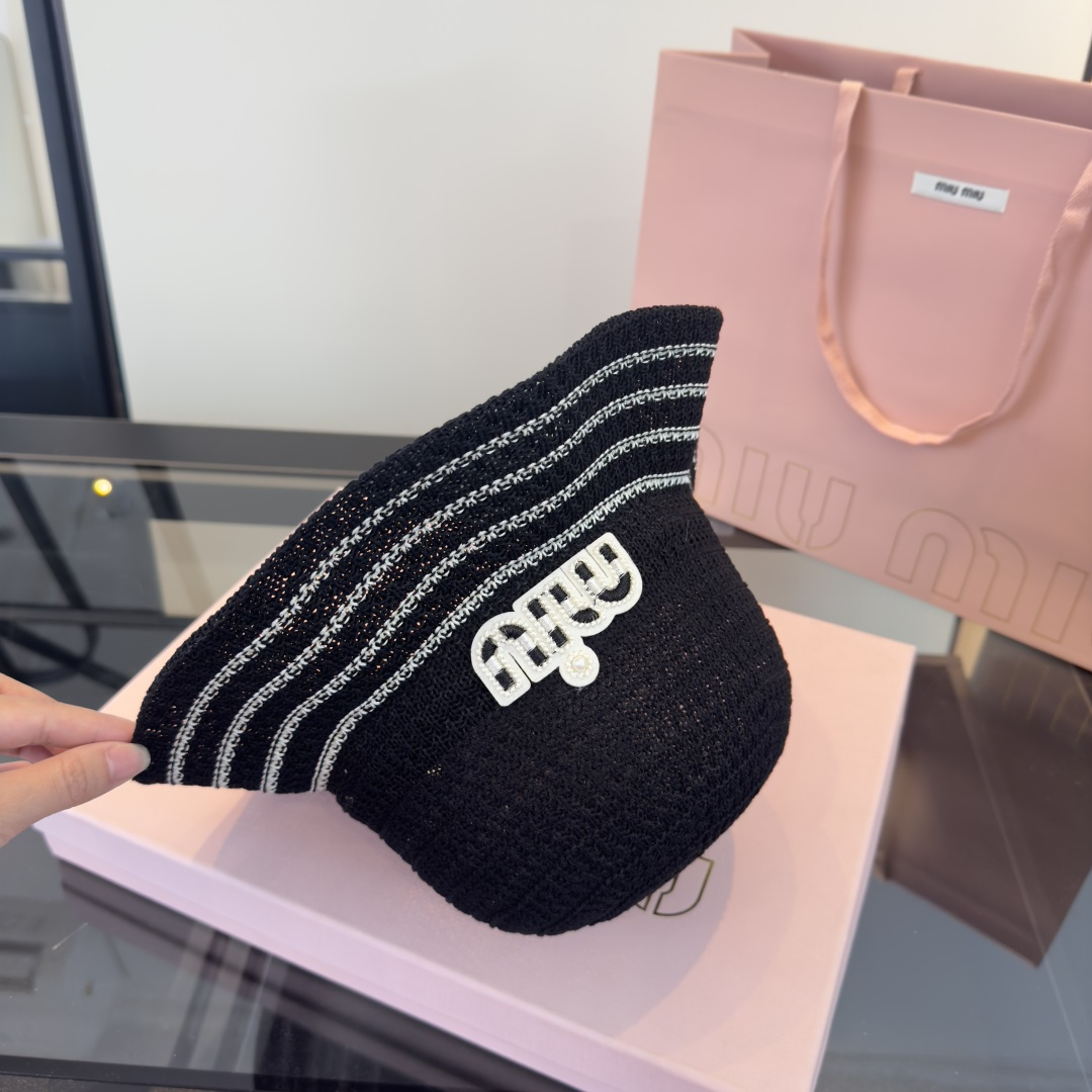Miu Miu miumiu缪缪针织渔夫帽