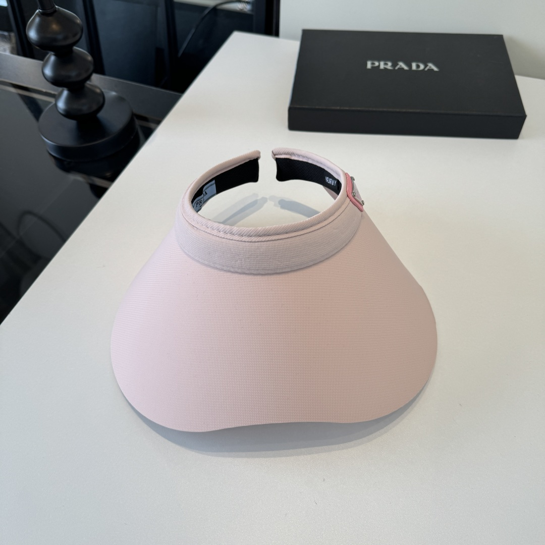 Prada 普拉达新款空顶遮阳帽 遮阳发箍