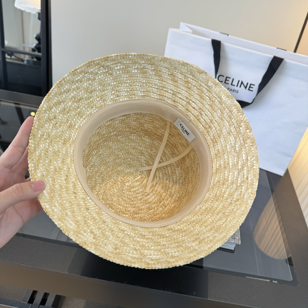 PCeline赛琳新款盆帽，夏日爆款草帽，头围57cm