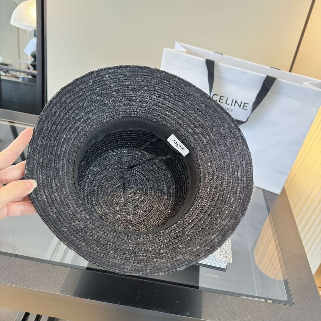 PCeline赛琳新款盆帽，夏日爆款草帽，头围57cm
