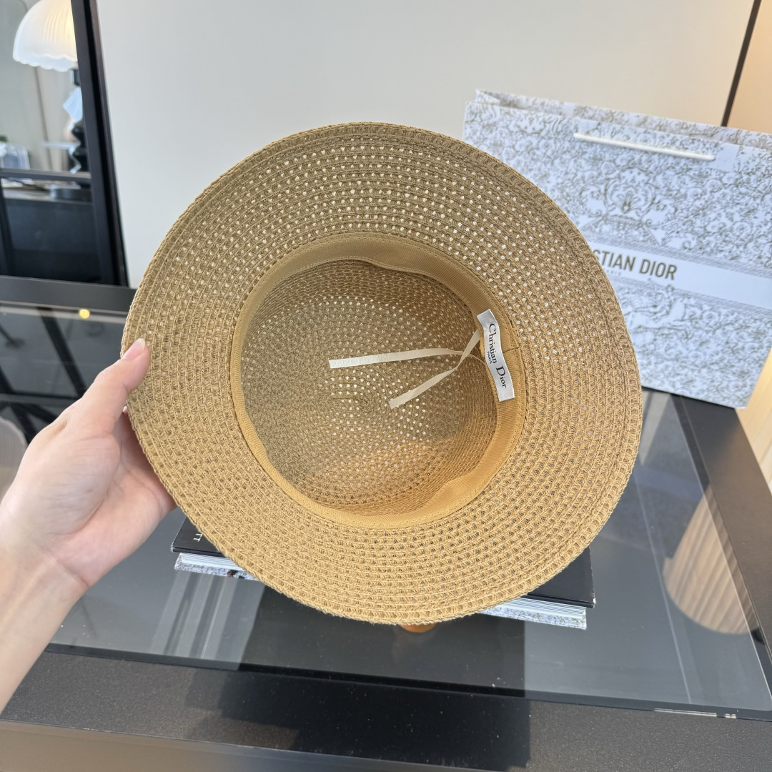 PDior迪奥跑量款桶帽，夏日爆款草帽，头围57cm