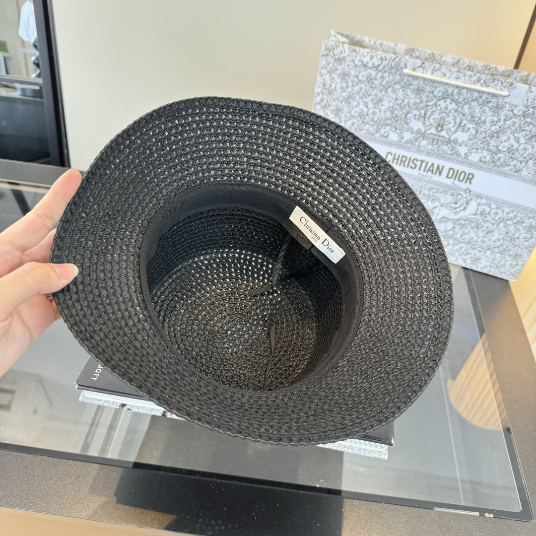 PDior迪奥跑量款桶帽，夏日爆款草帽，头围57cm
