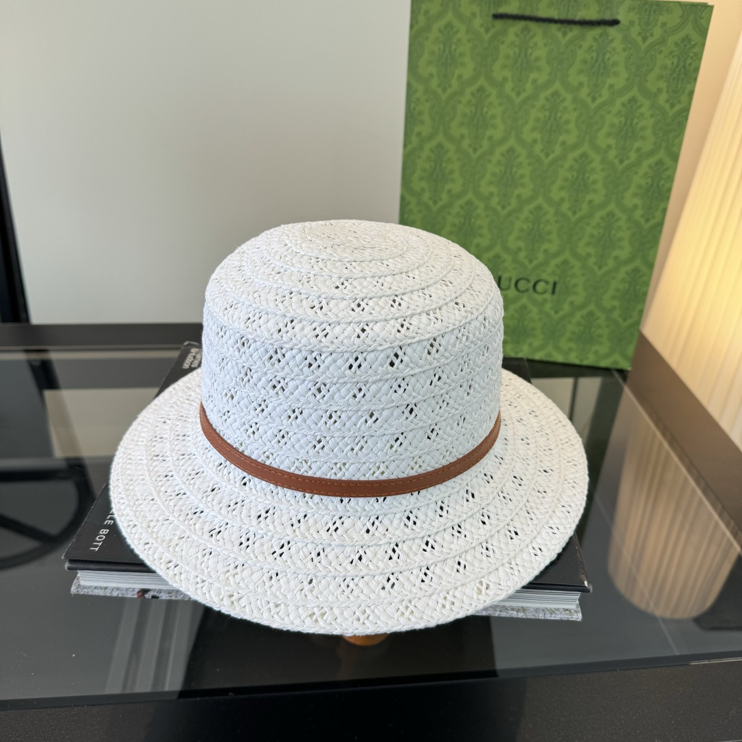 PGucci古奇新款草帽，夏日爆款草帽，头围57cm