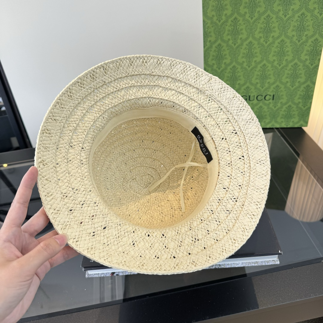 PGucci古奇新款草帽，夏日爆款草帽，头围57cm