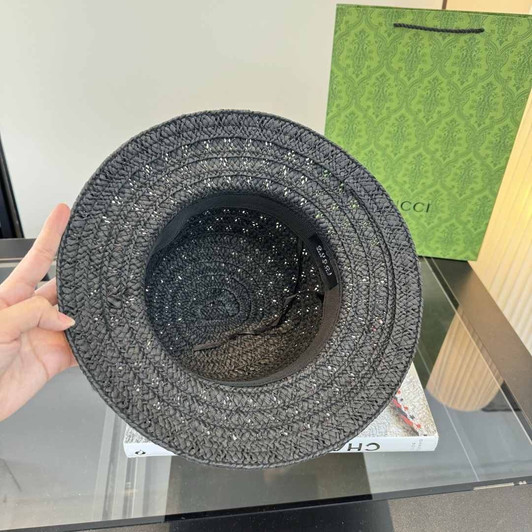 PGucci古奇新款草帽，夏日爆款草帽，头围57cm
