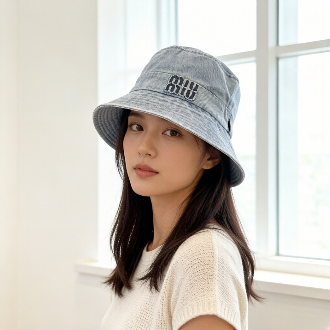NO:866633,miumiu miumiu denim bucket hat hat straw hat bucket hat baseball cap, hat, miumiu, espadrilles, hats19860909miumiu缪缪牛仔渔夫帽帽子草帽渔夫帽棒球帽,帽子,miumiu,espadrilles,hats,hat